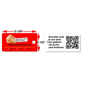 Key Tags 3 Up Custom Printed 1000 pack